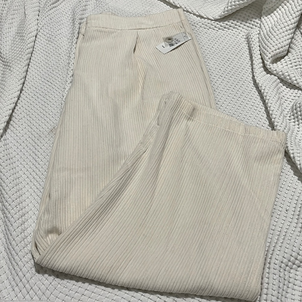 Elegant Cream Women's Pants